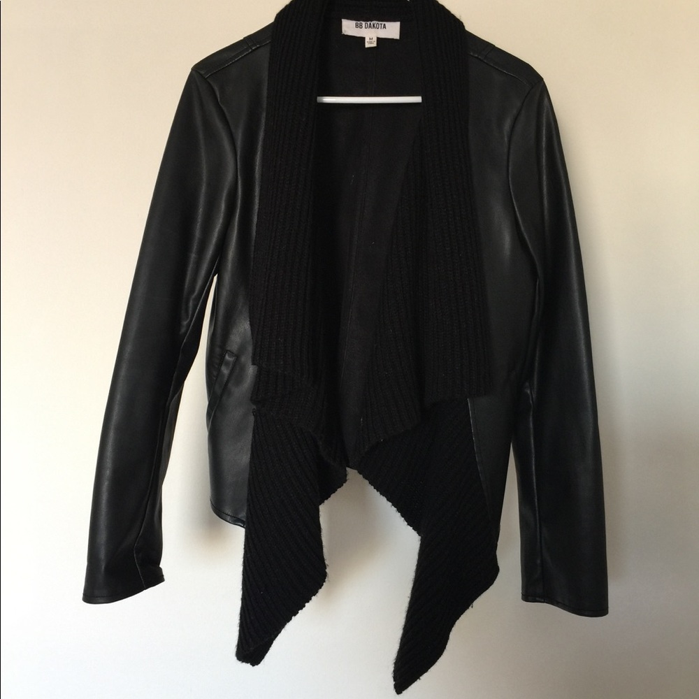 Urban outfitters faux leather coat